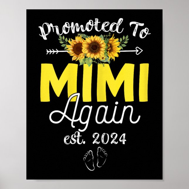 Till Mimi återigen Est 2024-Gravidens meddelande Poster (Framsidan)