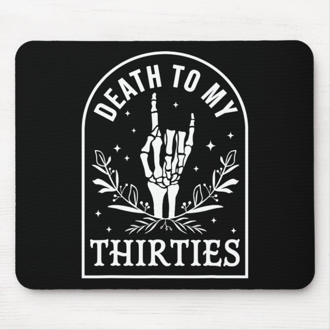 Till min 30:e födelsedag Skeleton Gothic Hallo Musmatta (Framsidan)