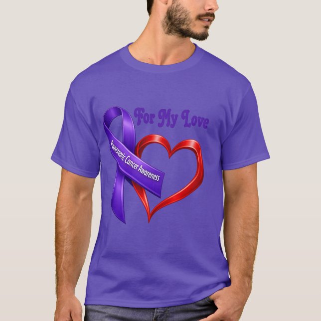 Till min älskade Pankreatisk medvetenhet t-shirt (Framsida)