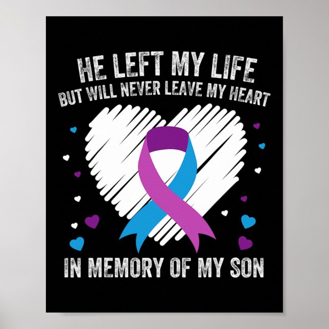Till min älskade sons minne förebyggande av självm poster (Framsidan)