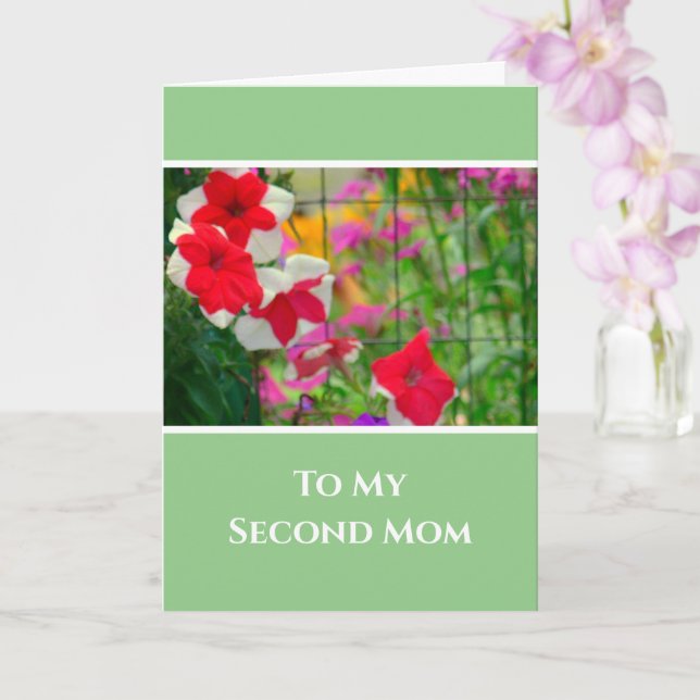 "TILL MIN ANDRA MAMMA"/GLAD MORS DAG/FLORAL KORT (Orkide)