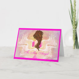 "Till min ängel" valentin kort för dag