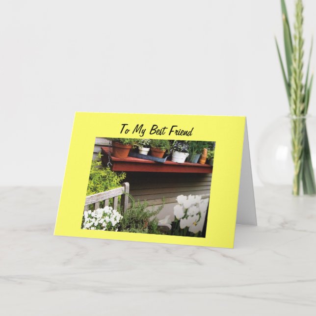 TILL MIN BÄSTA VÄNNE PÅ DIN 50:E BIRTHDAY KORT (Framsida)