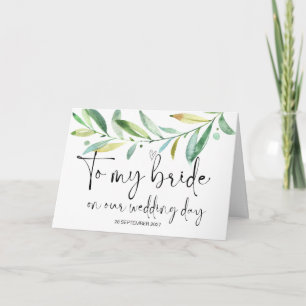 Till min bricka från Groom Gifta sig Bröllop Kort