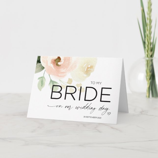 Till min bricka på vårt Bröllopsdag-kort från Groo Kort (Framsida)