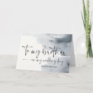 Till min bror på Bröllopsdag Tack Bride Groom Kort