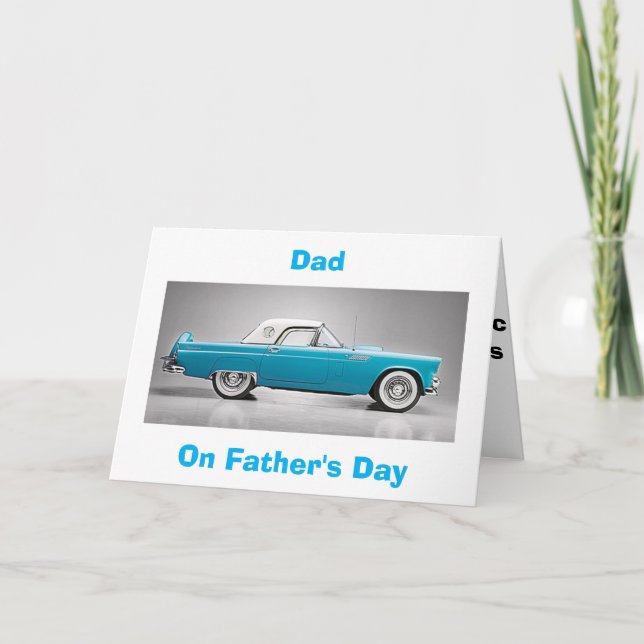 TILL MIN "CLASSIC PAPPA" PÅ "FARS DAG"-TBIRD STIL KORT (Framsida)