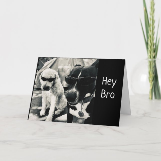 **TILL MIN COOLA BRO" PÅ BIRTHDAG KORT (Framsida)