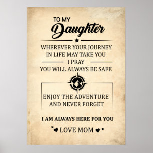 Till min dotter är jag alltid med dig Poster