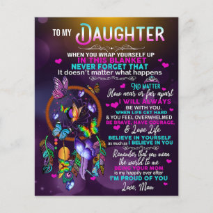 Till min dotter Butterflies Gift, dotter Birthag Flygblad
