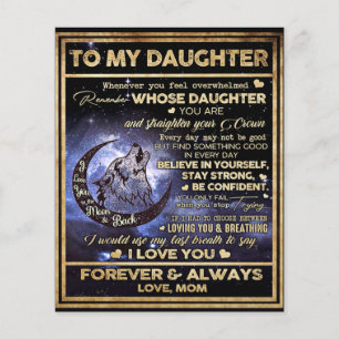 Till min dotter Butterflies Gift, dotter Birthag Flygblad