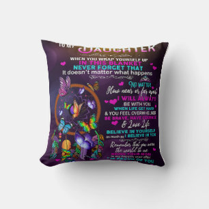 Till min dotter Butterflies Gift, dotter Birthag Kudde