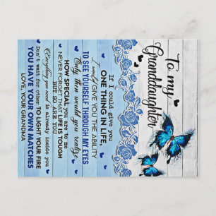 Till min dotter Butterfly-gåva, dotterfödelsedag Vykort