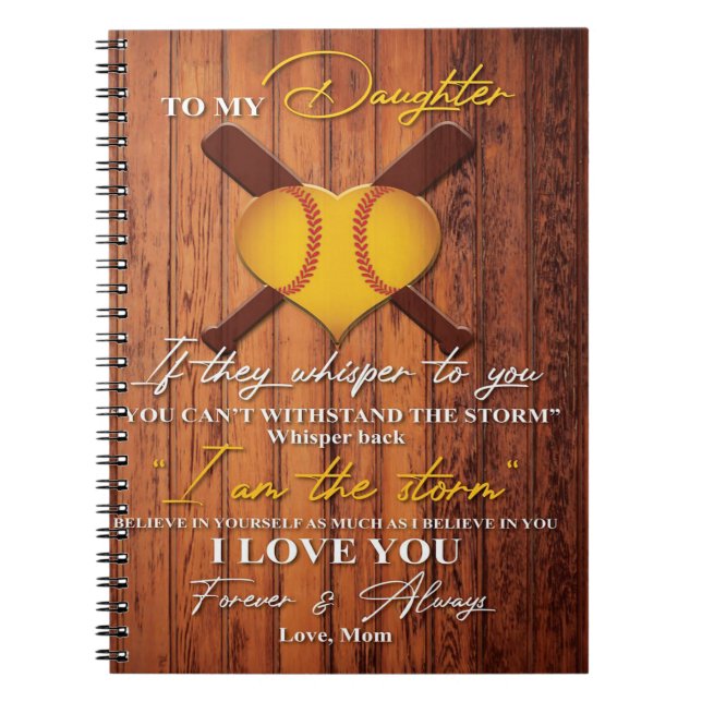 Till min dotter | Cute to my daughgift Anteckningsbok (Framsidan)