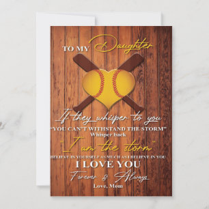 Till min dotter   Cute to my daughgift Julkort