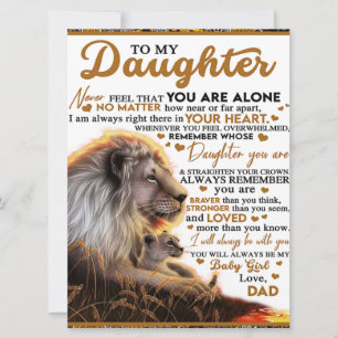 Till min dotter, Dotter Birthday Gift, Flicka