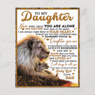 Till min dotter, Dotter Birthday Gift, Flicka Flygblad