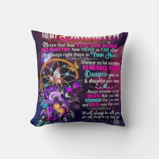 Till min dotter, Dotter Birthday Gift, Flicka Kudde