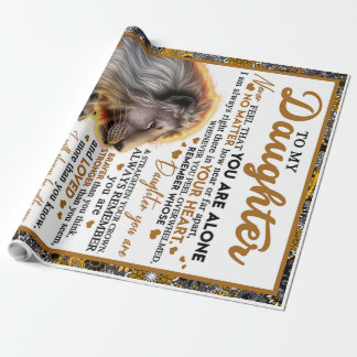 Till min dotter, Dotter Birthday Gift, Flicka Presentpapper