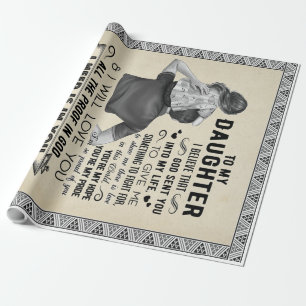 Till min dotter, Dotter Birthday Gift, Flicka Presentpapper