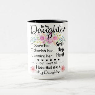 Till min dotter, Dotter Kaffe Mugg bästa gåva