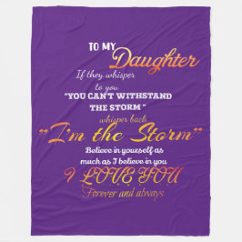 Till min dotter Fleece Blanket