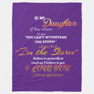Till min dotter Fleece Blanket