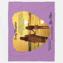 Till min dotter fleecefilt