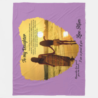 Till min dotter fleecefilt