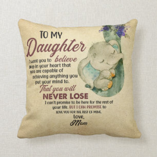 Till min dotter från mamma kudde