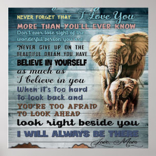 Till min dotter, Gåva åt Kid, Brev till dotter Poster