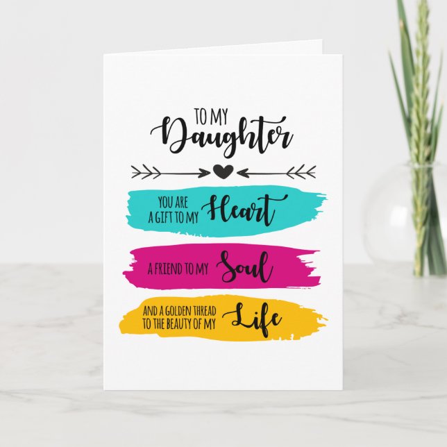 Till min dotter helgkort (Framsida)