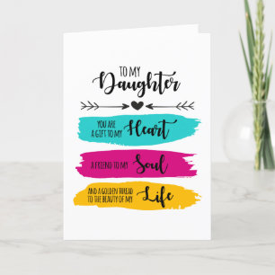 Till min dotter helgkort