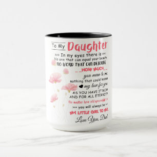 Till min dotter Kärlek Pappa Coffee Mugg Best Dott