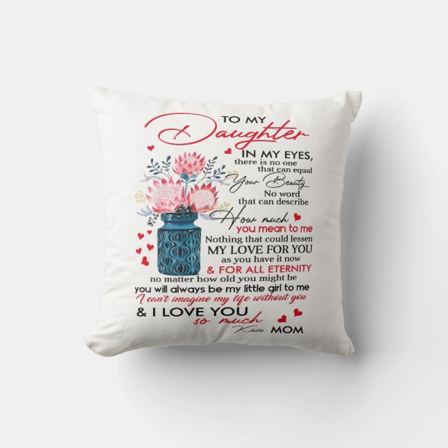 Till min dotter kudde (Framsida)