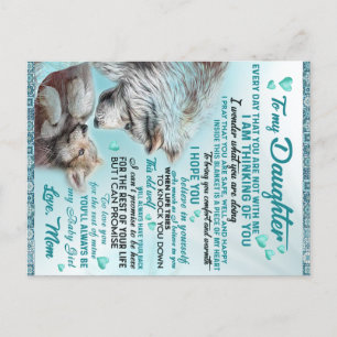 Till min dotter Lejon Familjefytt, Dotter Birthday Vykort