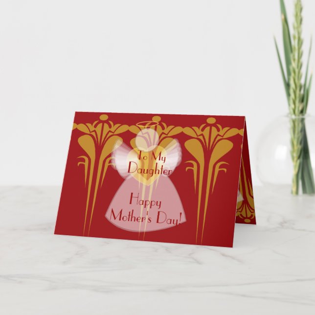 Till min dotter på mödrar… - skräddarsy kort (Framsida)