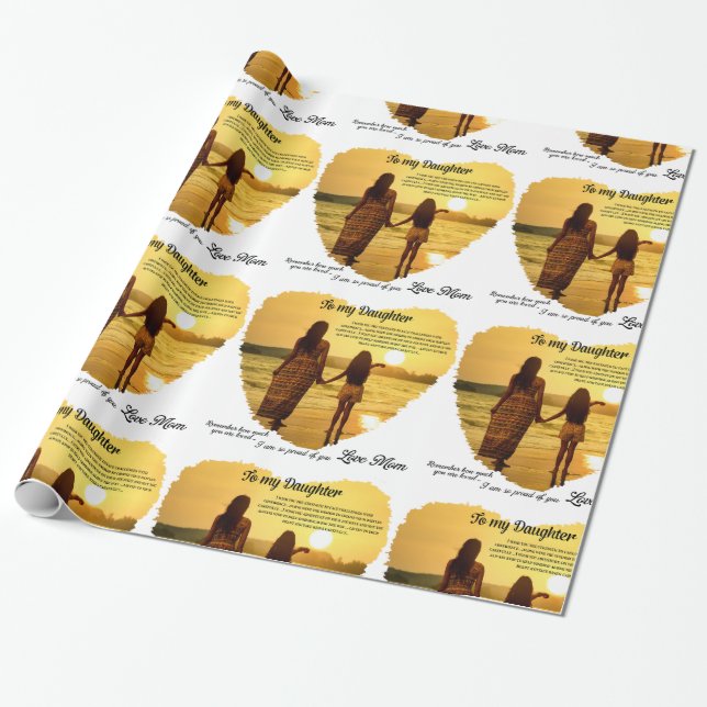 Till min dotter presentpapper (Utrullad)