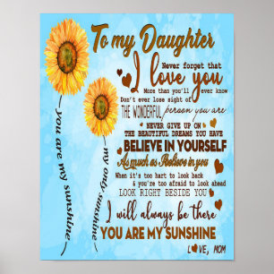 Till min dotter Speciella brev till min dotter Poster