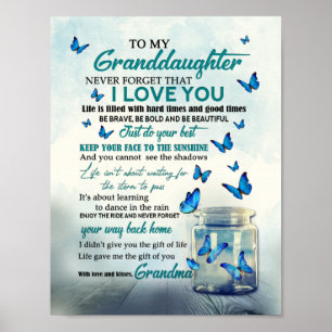 Till min dotterdotter poster