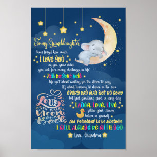 Till min dotterdotter poster