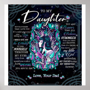 Till min dottergåva från Brev till dotter från Pap Poster