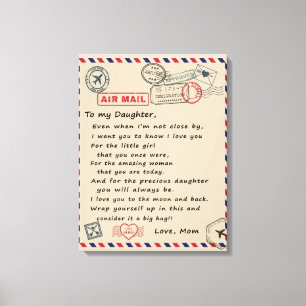 Till min dottergåva, Kärlek-Brev-dottern och Mamma Canvastryck