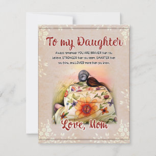 Till min dottergåva, Kärlek-Brev-dottern och Mamma Inbjudningar