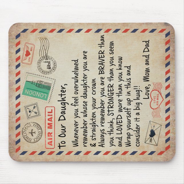 Till min dottergåva, Kärlek Brev till vår dotter Musmatta (Framsidan)