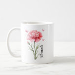 Till min dotterslaktare Flower Mugg<br><div class="desc">Till min dotter Carnation blommar Mugg,  det enda Sak bättre än att vara er Mor</div>