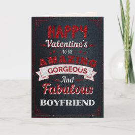 Till min Fantastisk Boykompis Glitter Valentine Ca Kort