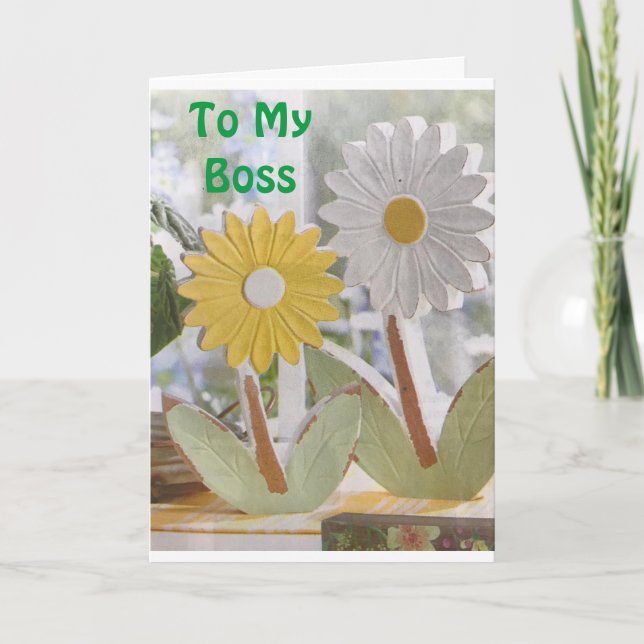 TILL MIN FANTASTISK **CHEF** BIRDAGKORT KORT (Framsida)