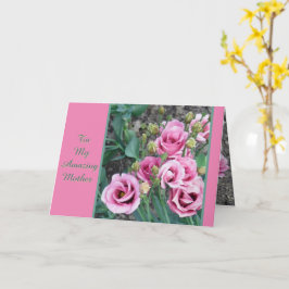 TILL MIN FANTASTISK MOR/ROSA ROS KORT