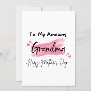 Till min Fantastisk mormor Lycklig Mors dag Kort